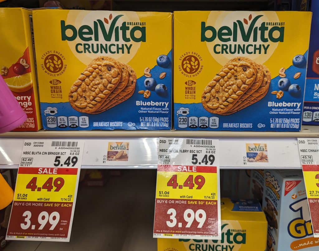 Nice Discount On Nabisco belVita Breakfast Biscuits At Kroger As Low