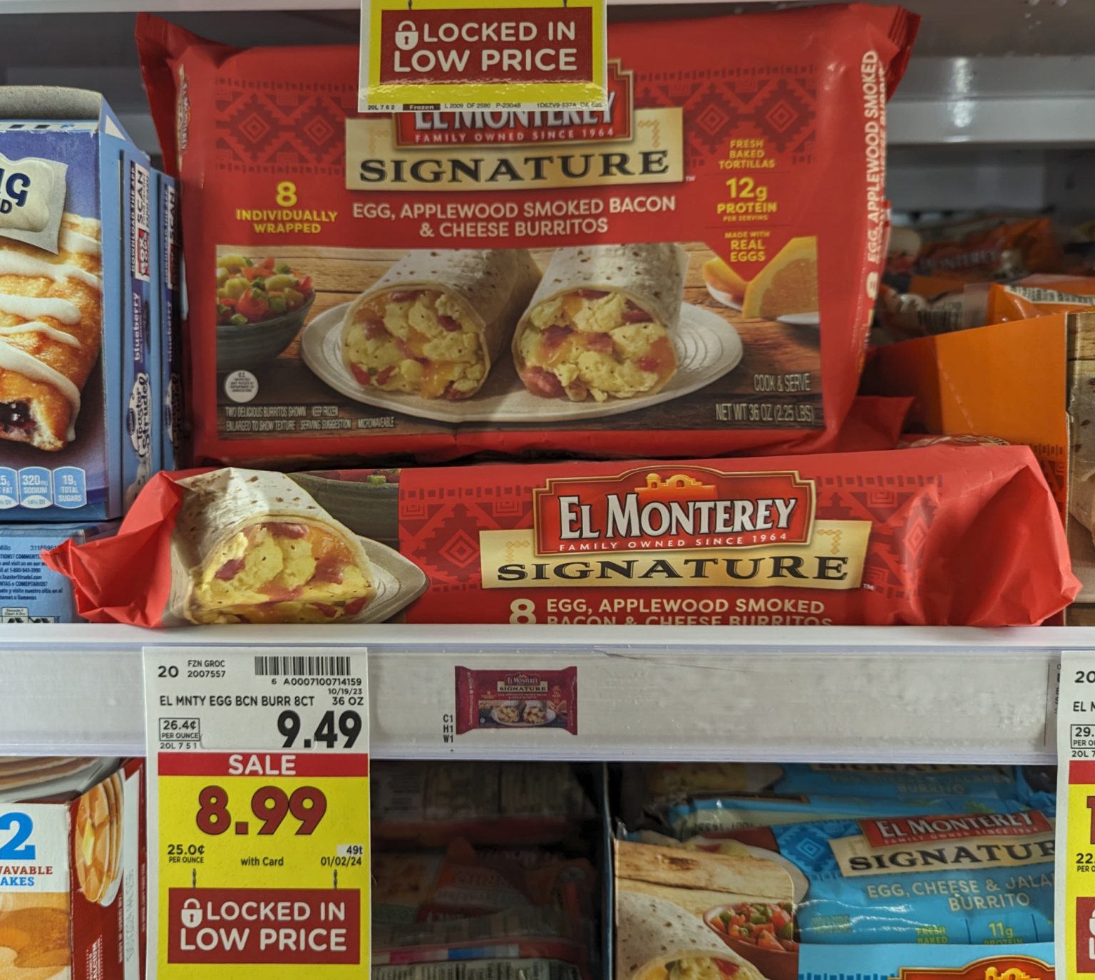 El Monterey Signature Breakfast Burritos 8Packs Just 6.99 At Kroger