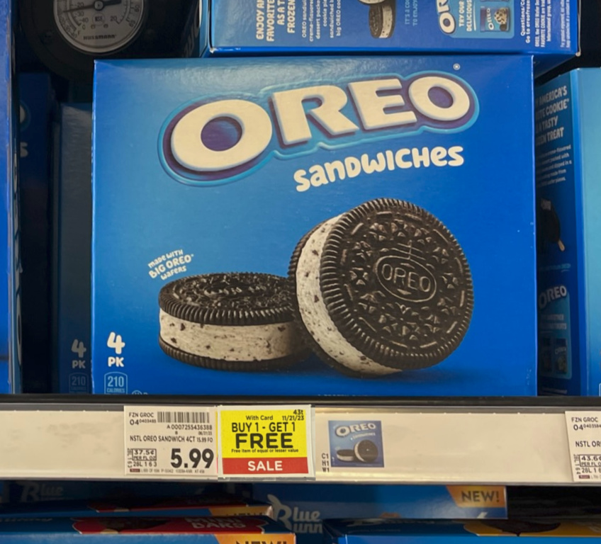 OREO® Frozen Dessert Sandwiches 4ct