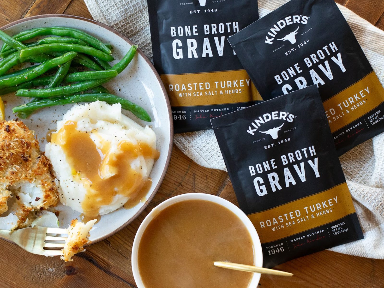 Kinder’s Roasted Turkey Bone Broth Gravy Just $1.99 At Kroger