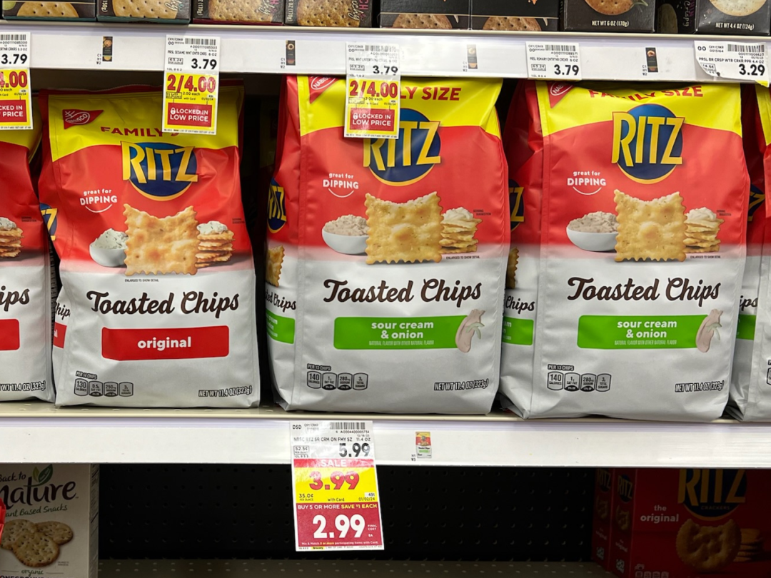 Family Size Bags Of Ritz Toasted Chips As Low As $1.99 At Kroger ...