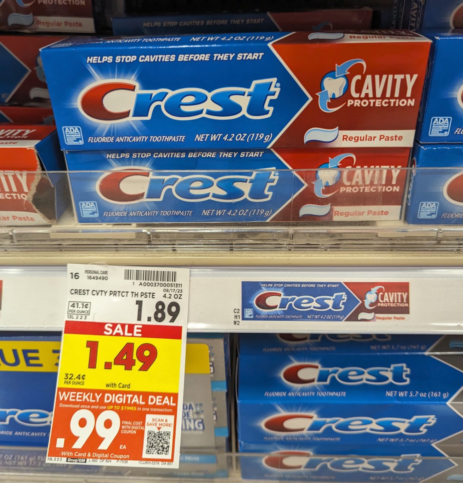 Crest Toothpaste Just 99¢ At Kroger iHeartKroger