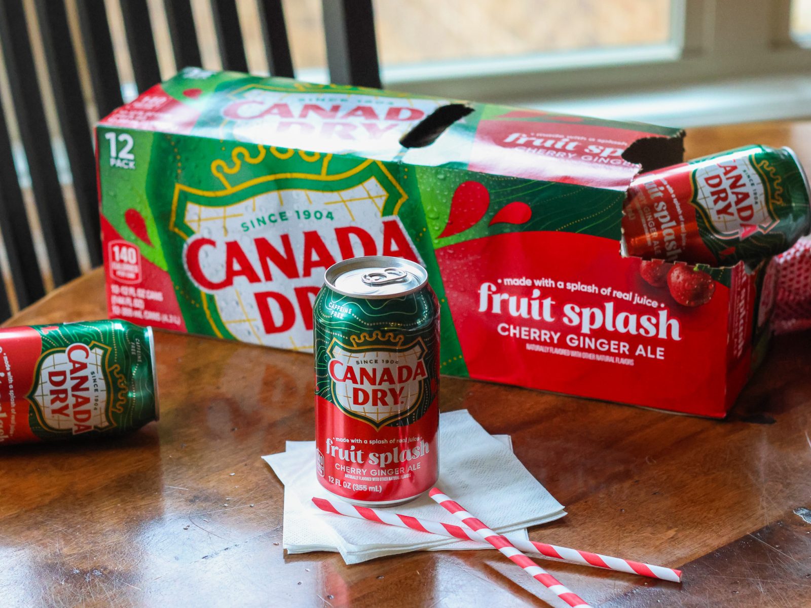 Canada Dry Fruit Splash Ginger Ale 12-Packs As Low As $3.50 Each At Kroger