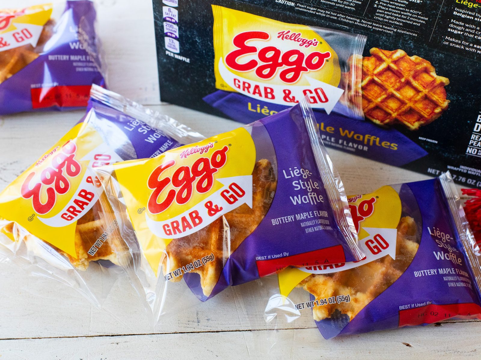 Get Boxes Of Kellogg’s Eggo Grab & Go Liege-Style Waffles For Just $3.49 At Kroger (Regular Price $5.79)