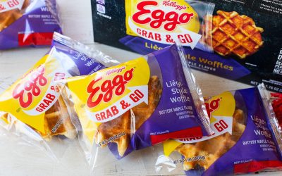 Get Boxes Of Kellogg’s Eggo Grab & Go Liege-Style Waffles For Just $3.49 At Kroger (Regular Price $5.79)