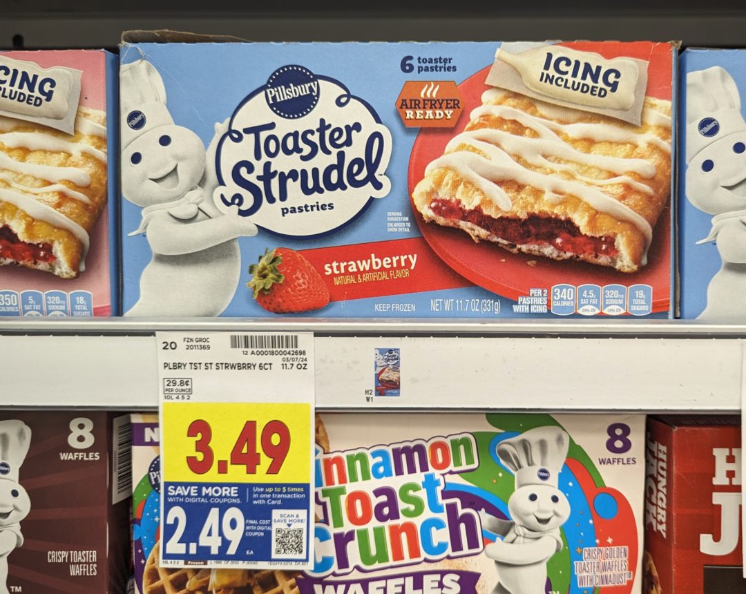 Pillsbury Toaster Strudel Pastries As Low As 1.99 Per Box At Kroger