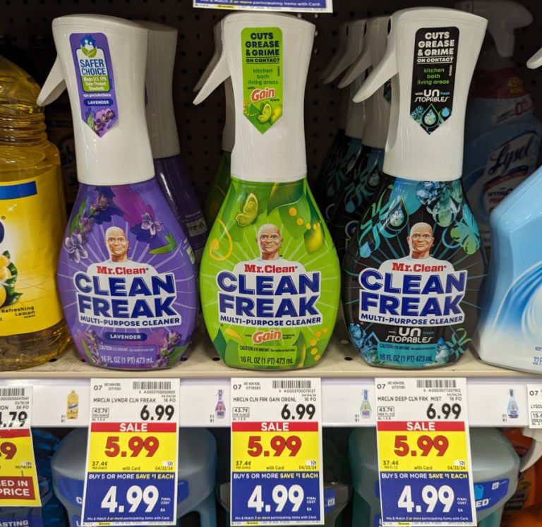 Mr. Clean Multipurpose or Clean Freak As Low As $2.99 At Kroger ...