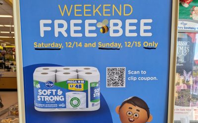 Free Kroger Bath Tissue 12/14 Or 12/15 Only
