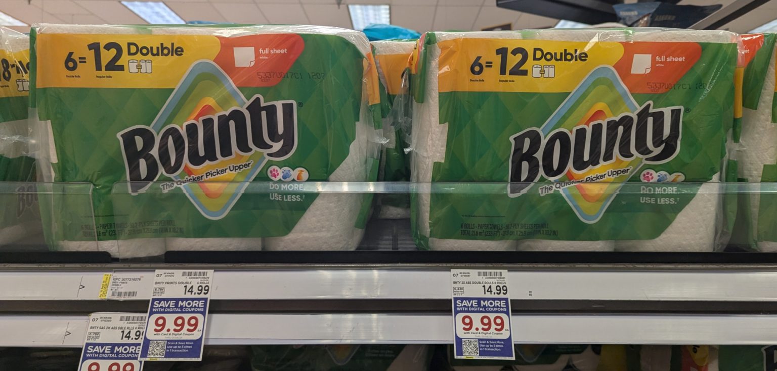 Get Bounty Paper Towels For $9.99 At Kroger - iHeartKroger