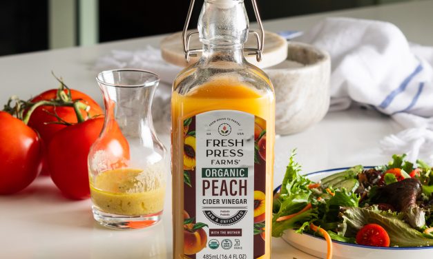 Grab A Bottle Of Fresh Press Farms Organic Peach Cider Vinegar For As Low As $1.49 At Kroger