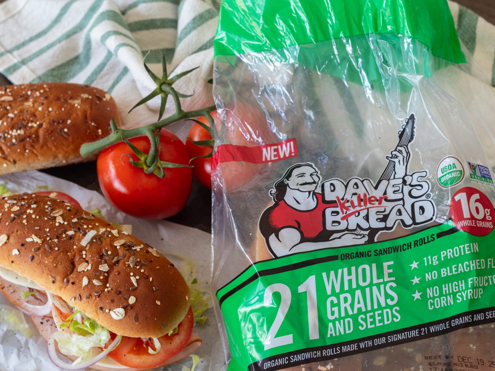 Dave’s Killer Bread Sandwich Rolls As Low As $3.79 At Kroger (Regular Price $6.99)