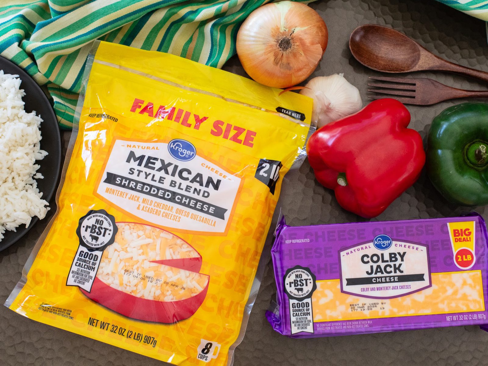 BIG Bags Or Blocks Of Kroger Cheese Just $5.99