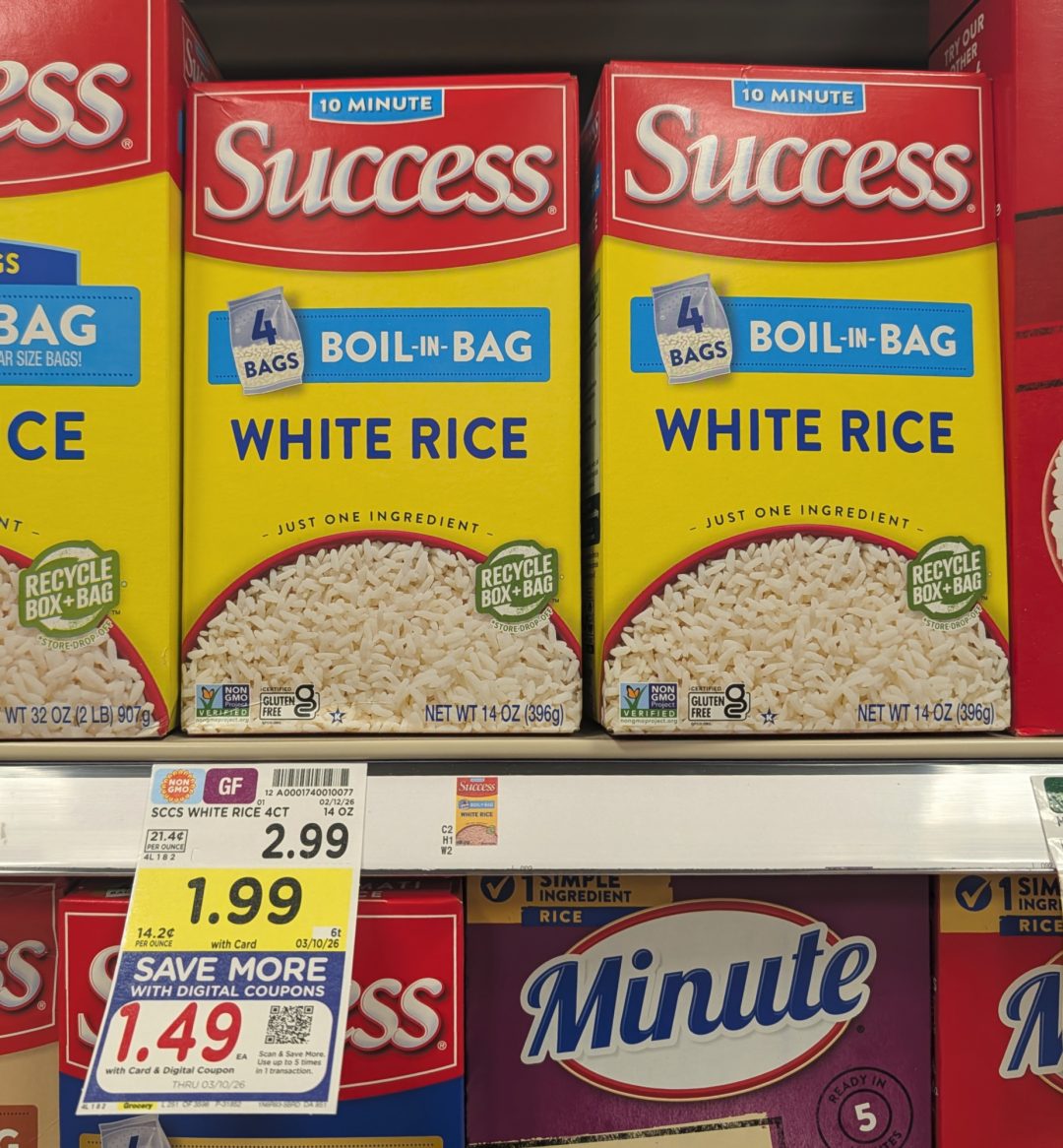 Success Rice Is Just $1.49 At Kroger - Half Price - iHeartKroger