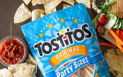 Tostitos Or Ruffles Party Size Chips Just $3.99 At Kroger (Regular Price $6.99)